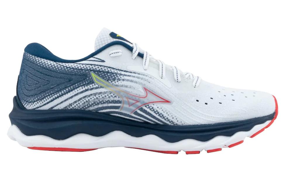 Order 美津濃 Wave Sky 6 耐磨輕便 低筒 跑步鞋 女款 白藍