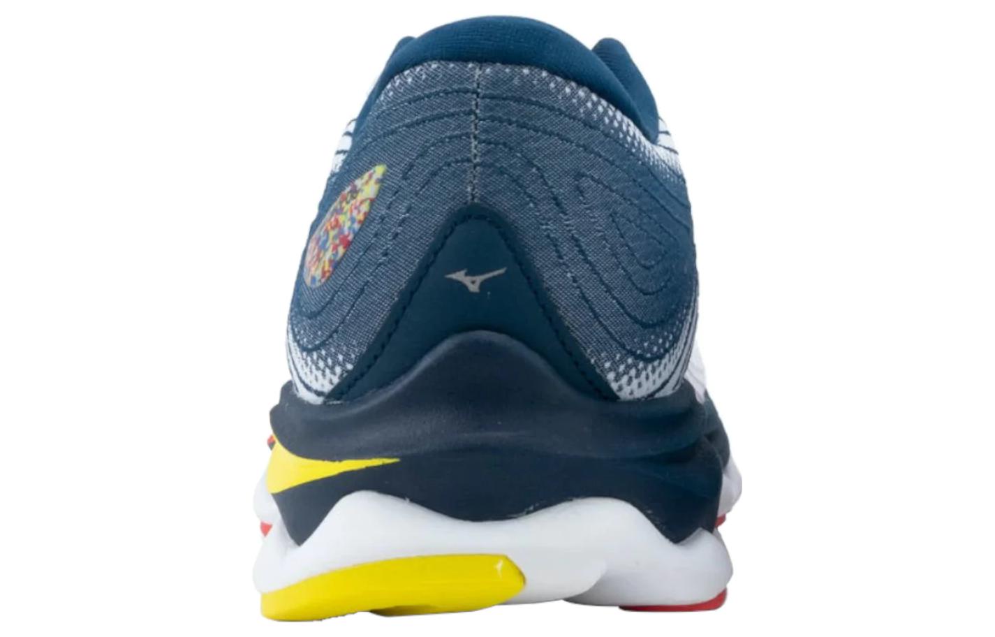 Lookbook 美津濃 Wave Sky 6 耐磨輕便 低筒 跑步鞋 女款 白藍