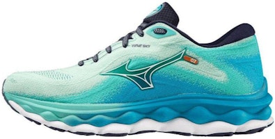(Women) Mizuno Wave Sky 7 'Beveled Glass White' 411413-4C00 (Women) Mizuno Wave Sky 7 'Beveled Glass White' 411413-4C00