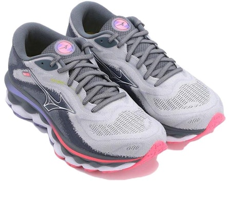 (Women) Mizuno Wave Sky 7 Super Wide 'Pearl Blue High-Vis Pink' J1GD231221 Lookbook (Women) Mizuno Wave Sky 7 Super Wide 'Pearl Blue High-Vis Pink' J1GD231221