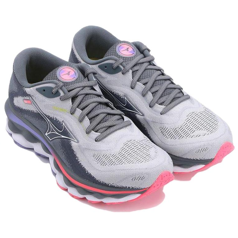 Lookbook (W) Mizuno Wave Sky 7 Super Wide ''Blu Perla Rosa Alta Visibilità'' J1GD231221