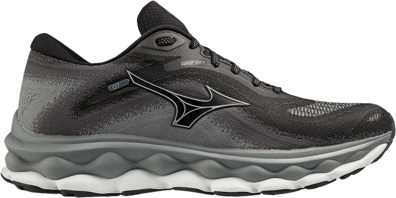 (Women) Mizuno Wave Sky 7 Wide 'Black Silverstar' 411414-907C Buy (Women) Mizuno Wave Sky 7 Wide 'Black Silverstar' 411414-907C