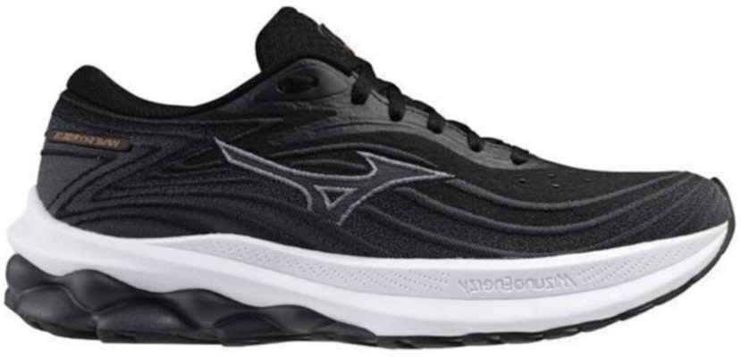(Women) Mizuno Wave Skyrise 5 'Black White Nasturtium' J1GD240924 Order (Women) Mizuno Wave Skyrise 5 'Black White Nasturtium' J1GD240924
