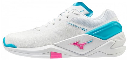 (Women) Mizuno Wave Stealth Neo 'White Blue' X1GB200060 (Women) Mizuno Wave Stealth Neo 'White Blue' X1GB200060