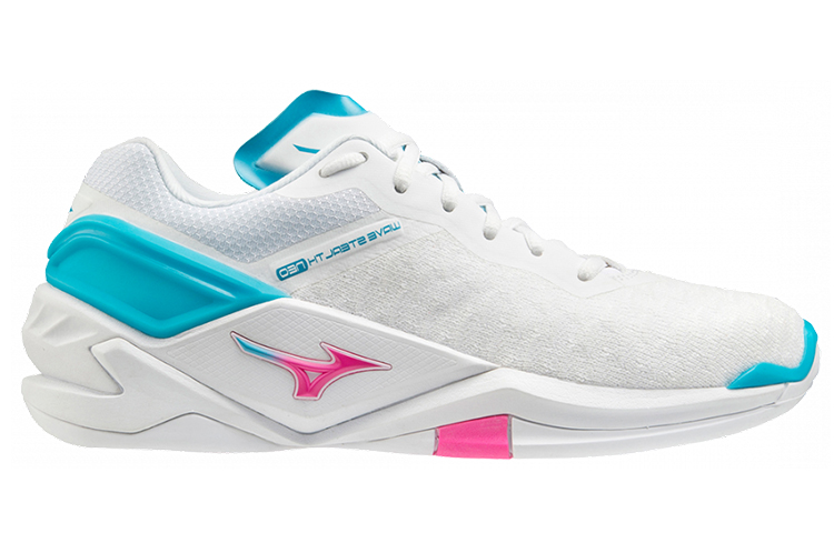 Order 美津濃 Wave Stealth Neo 透氣耐磨防滑手球鞋 女款 白藍