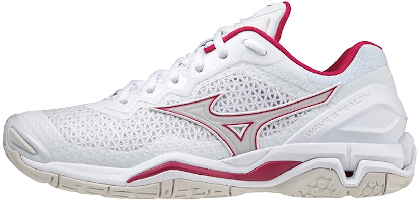(Women) Mizuno Wave Stealth V 'White Red' X1GB180066 Buy (Women) Mizuno Wave Stealth V 'White Red' X1GB180066