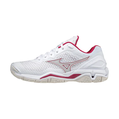 (W) Mizuno Wave Stealth V 'White Red'