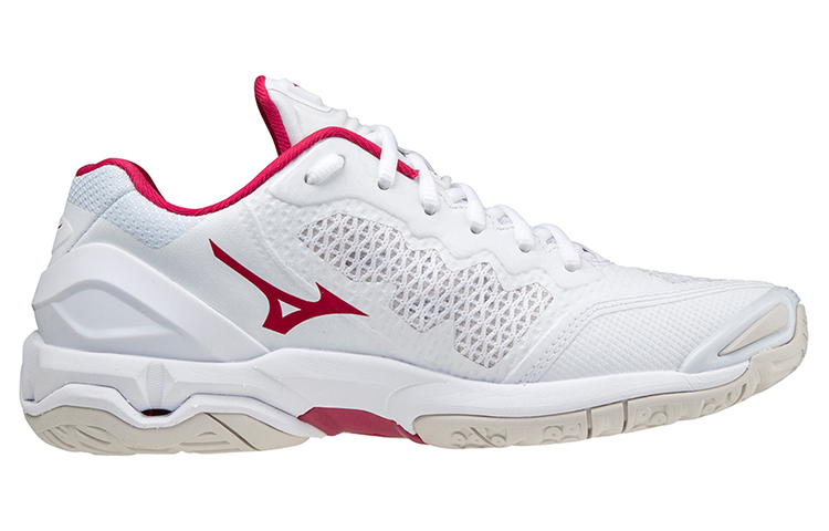 Order (Women) Mizuno Wave Stealth V 'White Red' X1GB180066