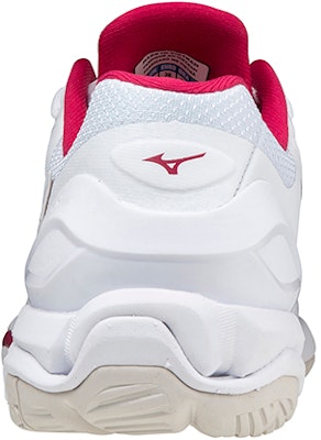 Mizuno Wave Stealth V 透氣耐磨減震手球鞋 女款 白紅 Shop Mizuno Wave Stealth V 透氣耐磨減震手球鞋 女款 白紅