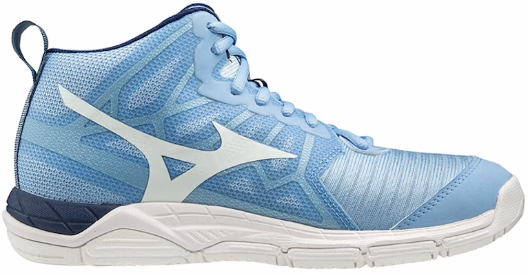 Mizuno Wave Supersonic 2 防滑耐磨 中筒運動排球鞋 女款 藍白 Order Mizuno Wave Supersonic 2 防滑耐磨 中筒運動排球鞋 女款 藍白