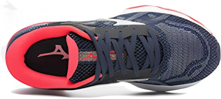 美津濃 WAVE ULTIMA 13 減震防滑耐磨 低幫 跑步鞋 女款 藍紅 Lookbook 美津濃 WAVE ULTIMA 13 減震防滑耐磨 低幫 跑步鞋 女款 藍紅