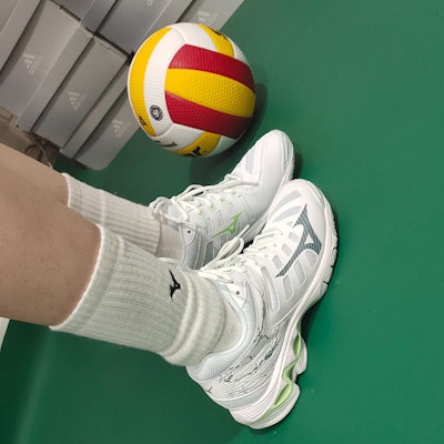 (Women) Mizuno Wave Voltage 'White Patina Green' V1GC216037 Details for (Women) Mizuno Wave Voltage 'White Patina Green' V1GC216037