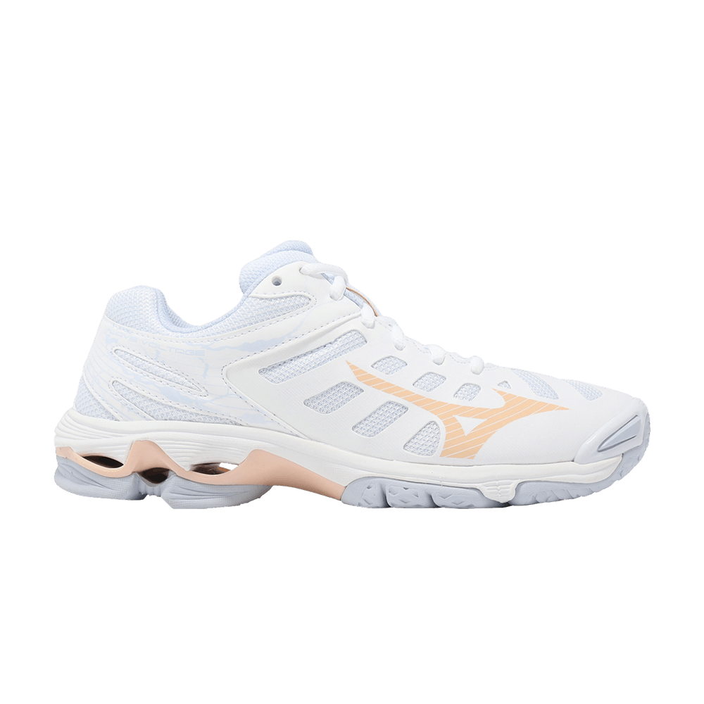 (Women) Mizuno Wave Voltage 'White Peach Parfait' V1GC216000