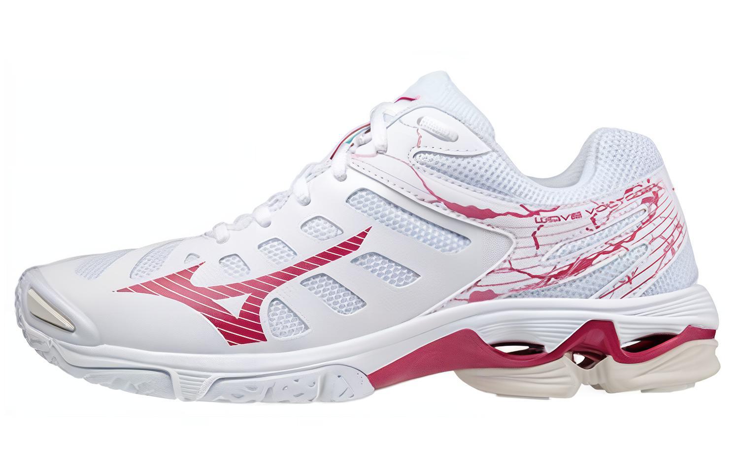 (Women) Mizuno Wave Voltage 'White Red' V1GC216065