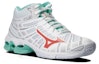 Lookbook (W) Mizuno Wave Voltage Mid 'Putih Hijau Merah' V1GC196558