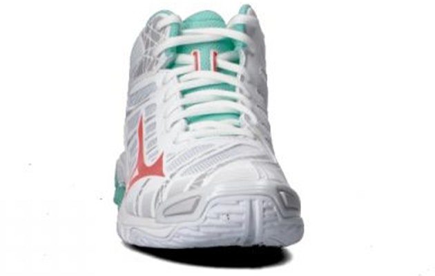 (Women) Mizuno Wave Voltage Mid 'White Green Red' V1GC196558 Shop (Women) Mizuno Wave Voltage Mid 'White Green Red' V1GC196558