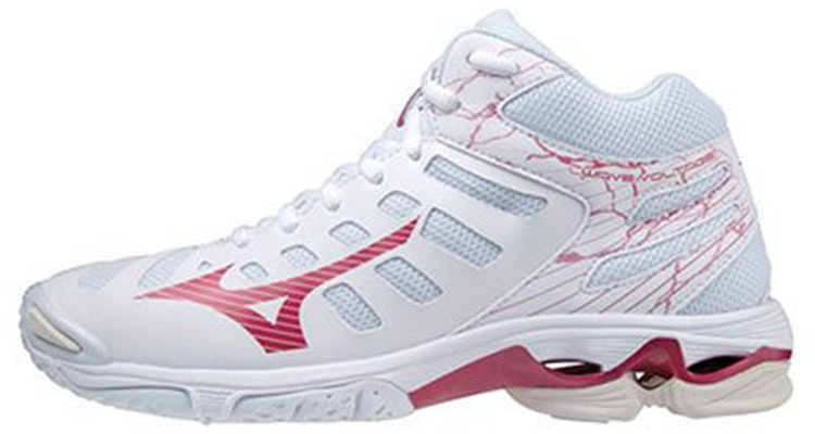(Women) Mizuno Wave Voltage MID 'White Red' V1GC216565 Buy (Women) Mizuno Wave Voltage MID 'White Red' V1GC216565
