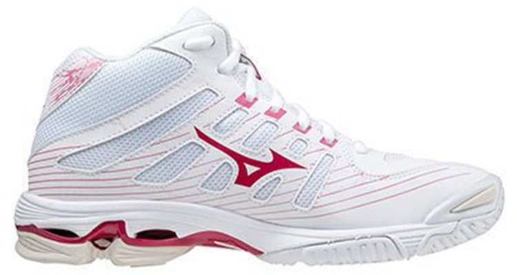 (Women) Mizuno Wave Voltage MID 'White Red' V1GC216565 Order (Women) Mizuno Wave Voltage MID 'White Red' V1GC216565
