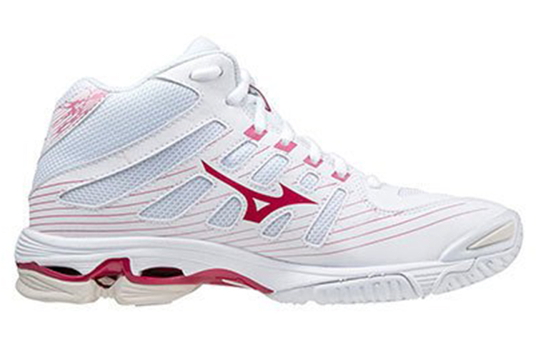 Order (W) 미즈노 웨이브 볼티지 MID '화이트 레드' (Mizuno 웨이브 볼티지 MID '화이트 레드') V1GC216565
