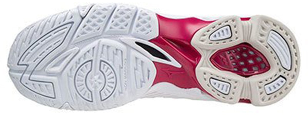 (Women) Mizuno Wave Voltage MID 'White Red' V1GC216565 Shop (Women) Mizuno Wave Voltage MID 'White Red' V1GC216565