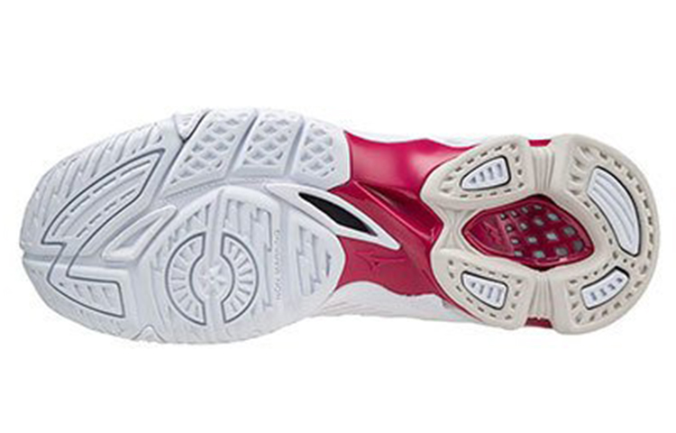 Shop (W) 미즈노 웨이브 볼티지 MID '화이트 레드' (Mizuno 웨이브 볼티지 MID '화이트 레드') V1GC216565