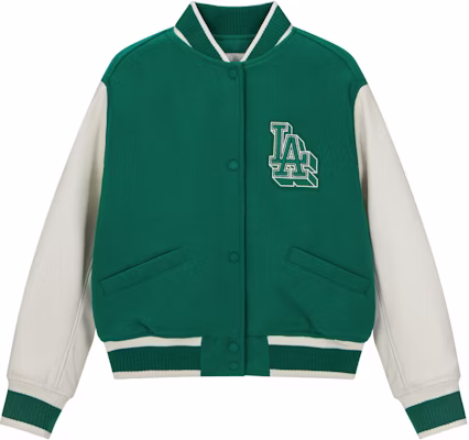 (W) MLB 23FW Jaket Baseball Hijau Los Angeles Dodgers Gaya College. 3FJPV0134-07GNL Buy (W) MLB 23FW Jaket Baseball Hijau Los Angeles Dodgers Gaya College. 3FJPV0134-07GNL