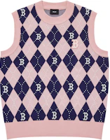(Women) MLB 23FW Boston Red Sox Retro Letter Knit Vest Pink (). 3FKPM0334-43PKL (Women) MLB 23FW Boston Red Sox Retro Letter Knit Vest Pink (). 3FKPM0334-43PKL