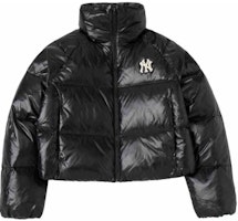 (Women) MLB Black Oversized Windproof Fashion Down Jacket 3FDJB2046-50BKS (Women) MLB Black Oversized Windproof Fashion Down Jacket 3FDJB2046-50BKS