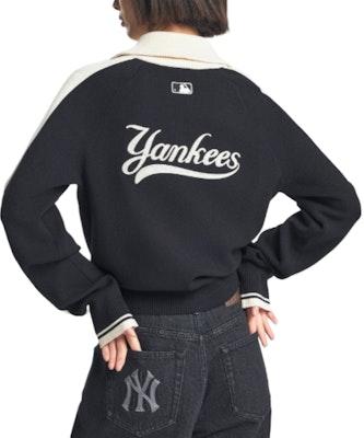 (Women) MLB Black Quarter-Zip Pullover Sweatshirt with Logo and Collegiate Style 3FKPV0444-50BKS Purchase (Women) MLB Black Quarter-Zip Pullover Sweatshirt with Logo and Collegiate Style 3FKPV0444-50BKS