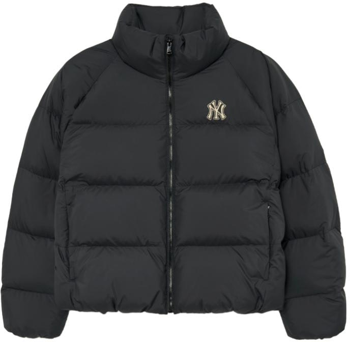 women-mlb-black-solid-color-puffer-jacket-with-high-collar-and-long-sleeves-3-fdjb-0136-50-bks