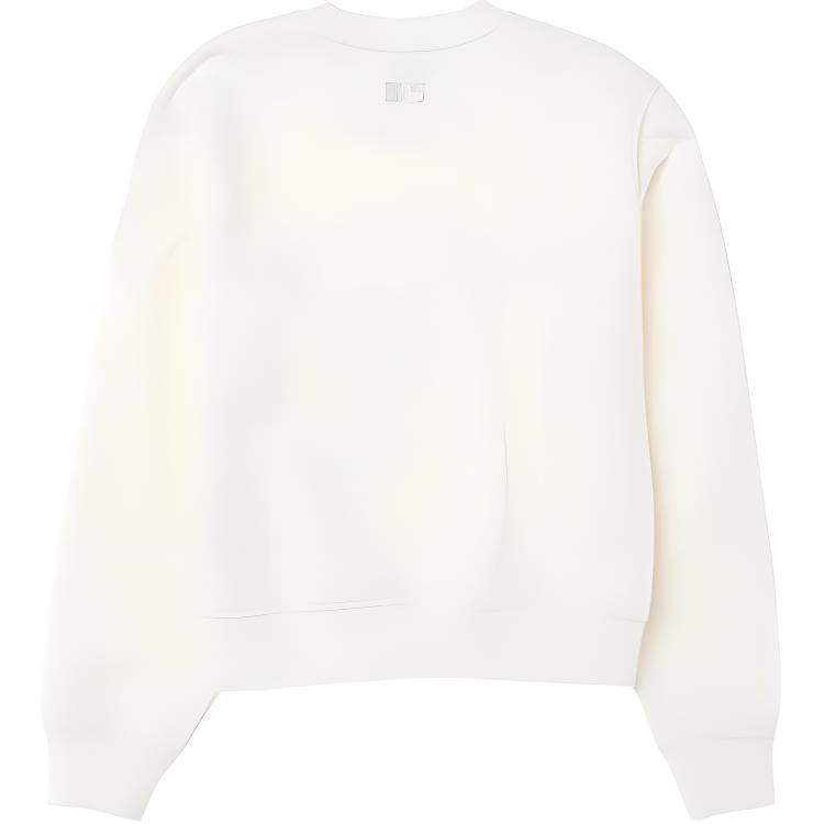 Lookbook (W) MLB 奶油色圆领长袖套头卫衣。 3FMTH1144