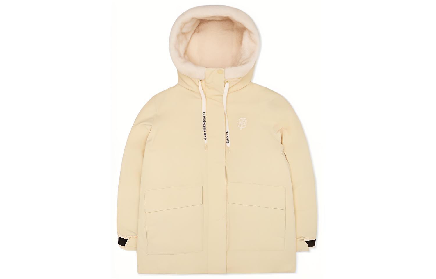 (Women) MLB  Short Lightweight Down Jacket Hoodie Light Yellow. 3FDJEC126-14YEL 圖 2