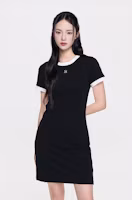 (Women) Mlb Basic Ringer Dress NY (Black) 3FOPB0363-50BKS (Women) Mlb Basic Ringer Dress NY (Black) 3FOPB0363-50BKS