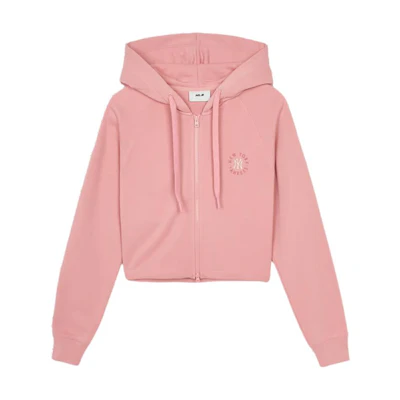 (Women) MLB Basic Series New York Yankees Pink Soft Comfortable Hoodie Jacket 3FTRB0344-50PKM