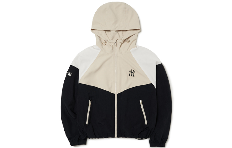 (Women) MLB Black Logo Patchwork Long Sleeve Hoodie Jacket 3FWJW0114-50BKS 圖 2