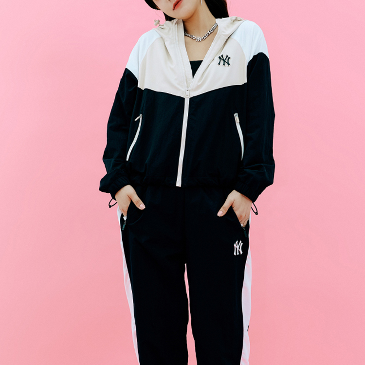 (Women) MLB Black Logo Patchwork Long Sleeve Hoodie Jacket 3FWJW0114-50BKS 圖 6