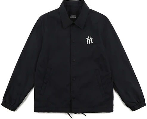(W) MLB 黑色長袖教練外套 秋季休閒風格 31JPU2111-50L Lookbook (W) MLB 黑色長袖教練外套 秋季休閒風格 31JPU2111-50L