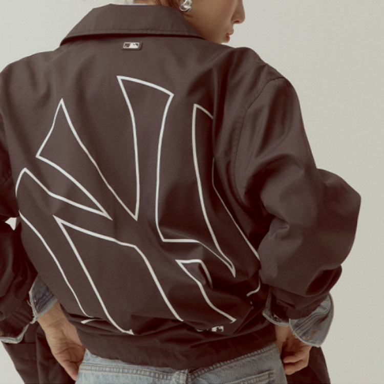 (Women) MLB Black Long Sleeve Coach Jacket Autumn Casual Style 31JPU2111-50L 圖 6