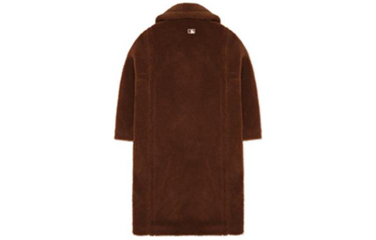 Lookbook (Women) MLB Boston Red Sox Brown Embroidered Logo Double-Breasted Coat . 3FFDEC326-43BRS