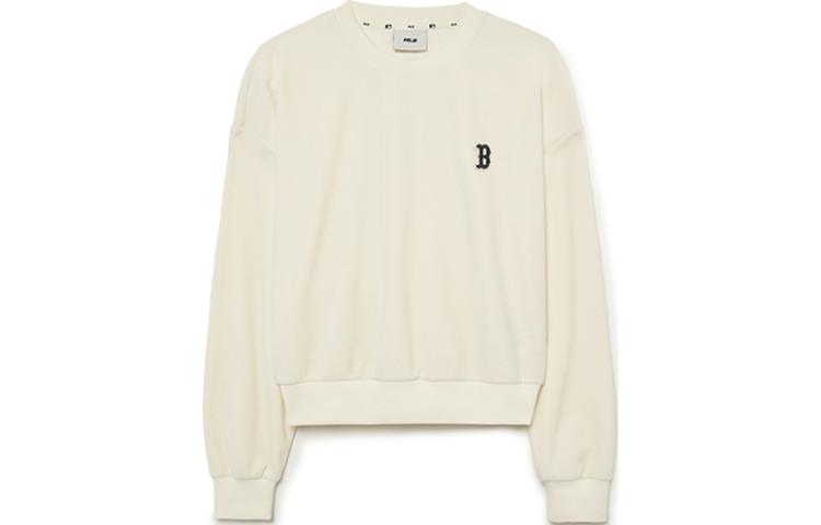 (Women) MLB Boston Red Sox Crewneck Pullover Sweatshirt Deep Cream Color 3FMTB0636-43CRD 圖 2