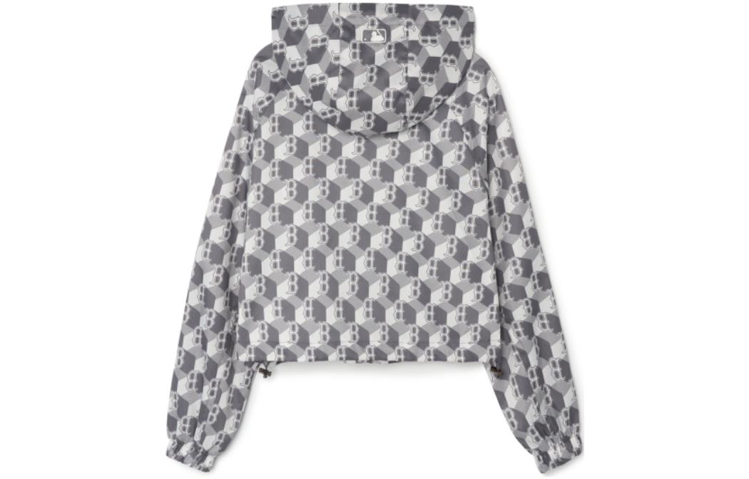 (Women) MLB Boston Red Sox Full Print Zip Hoodie Jacket Grey  Autumn Edition 3FWJM0431-43GRS 圖 3