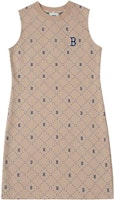 (Women) MLB Boston Red Sox Logo Plaid Vintage Loose Sleeveless Sports Dress Khaki Women. 3FOPM0333-43SAL (Women) MLB Boston Red Sox Logo Plaid Vintage Loose Sleeveless Sports Dress Khaki Women. 3FOPM0333-43SAL