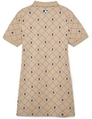 (W) MLB 보스턴 레드삭스 로고 프린트 여성 폴로 캐주얼 원피스 라이트 샌드 브라운. 3FOPM0533-43SAL Lookbook (W) MLB 보스턴 레드삭스 로고 프린트 여성 폴로 캐주얼 원피스 라이트 샌드 브라운. 3FOPM0533-43SAL