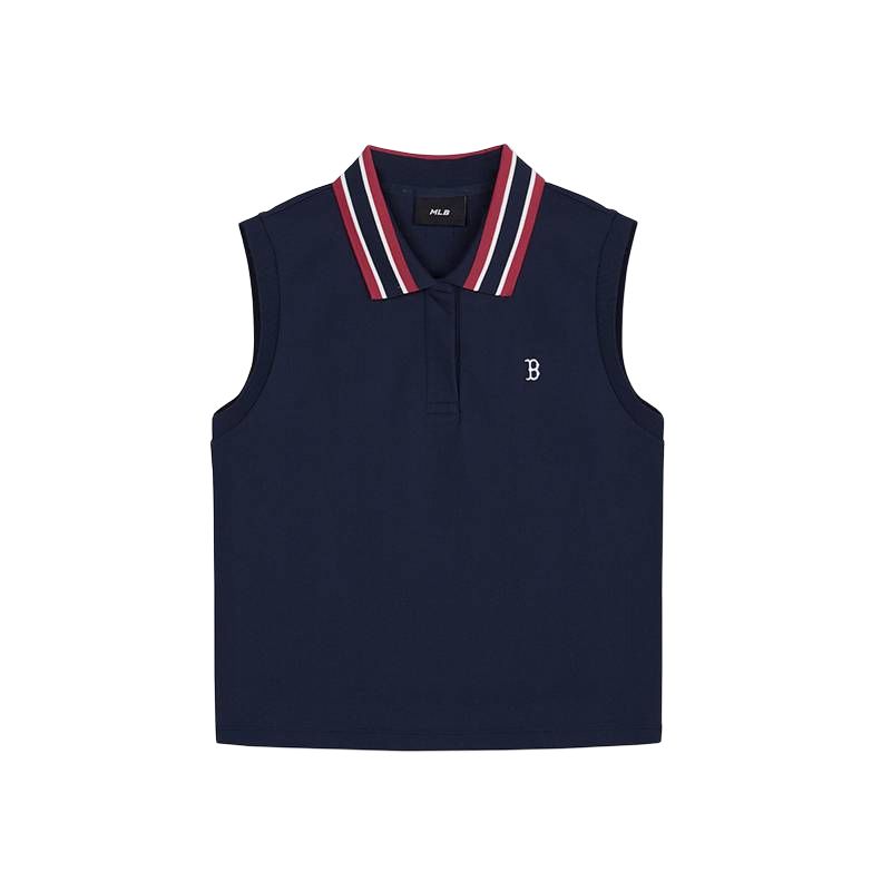 (Women) MLB Boston Red Sox Slim Fit Striped Sleeveless Pullover Vest 3FPQB0363-43NYS