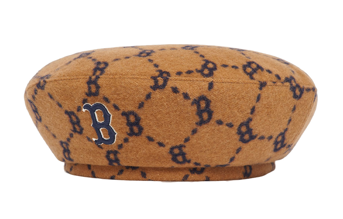 (Women) MLB Logo Embroidered Polyester Beret for Women 3ACBMW126-43BGD
