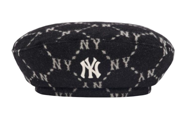 (Women) MLB Logo Printed Fashion Wool Beret for Women. 3ACBMW126-50BKS