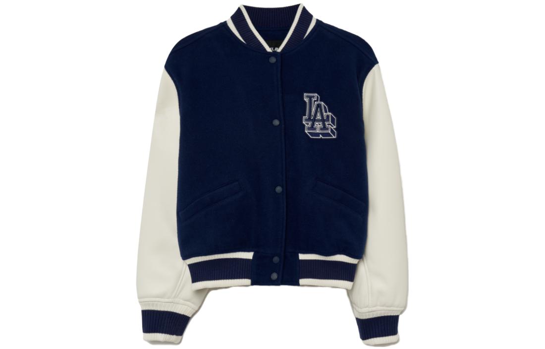 (Women) MLB Los Angeles Dodgers Colorblock Button-Up Casual Jacket Blue 3FJPV0134-07NYS 圖 2