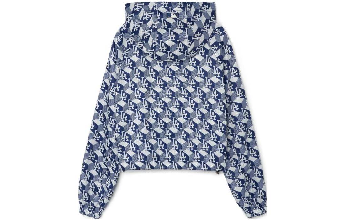 (Women) MLB Los Angeles Dodgers Full-Print Letter Zip Hoodie Jacket Women’s Blue 3FWJM0431-07NYL 圖 3