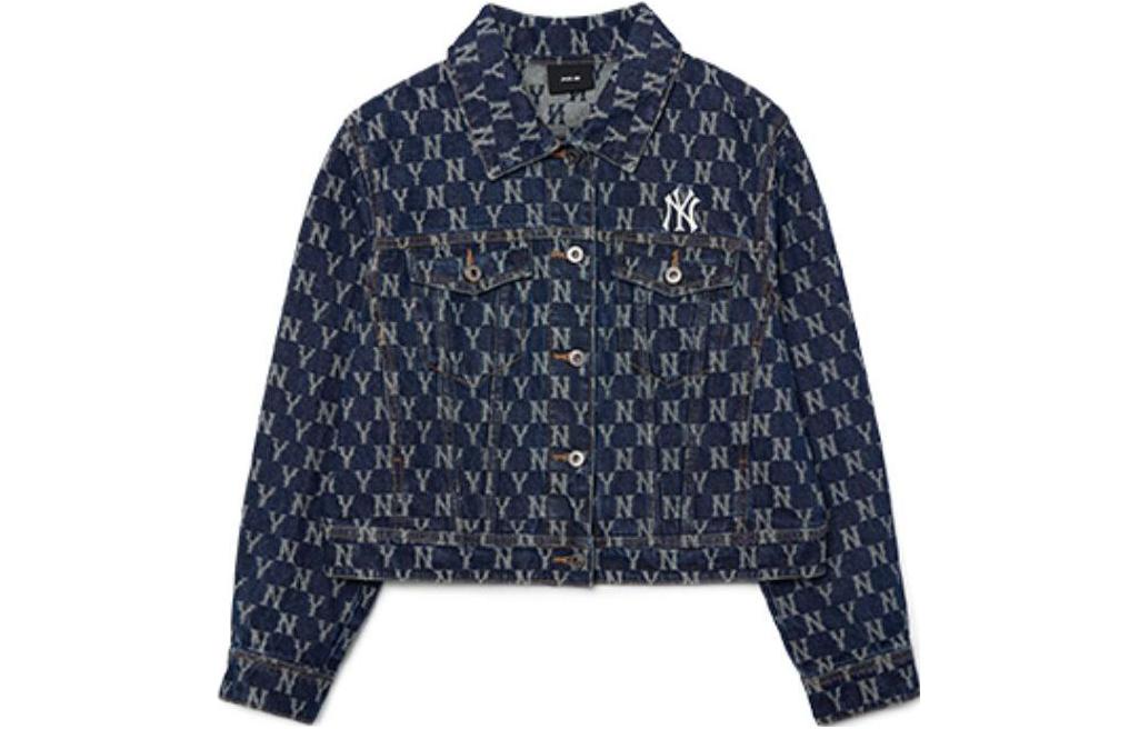 (Women) MLB Monogram Official Windproof Casual Denim Jacket Blue - . 3FDKM0321-1 圖 2
