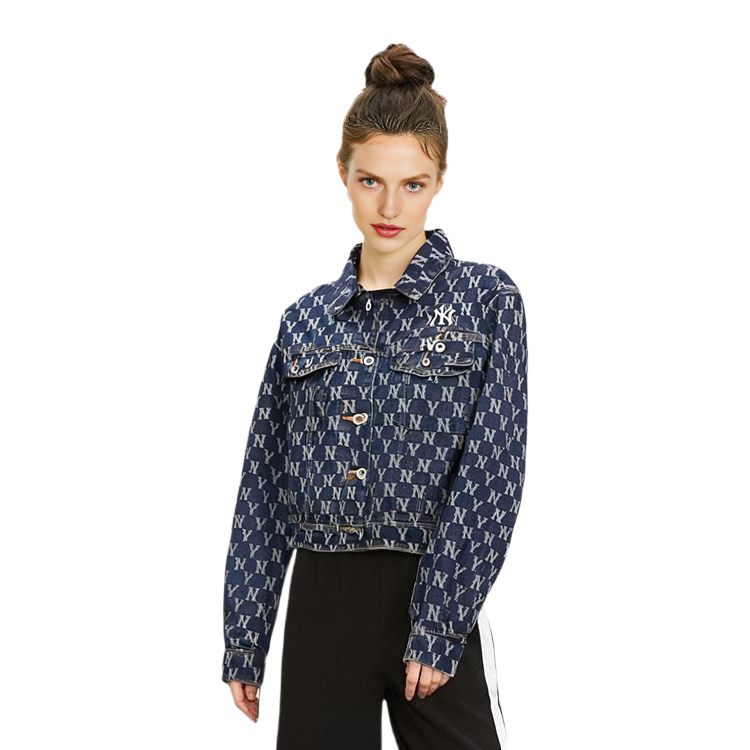 (Women) MLB Monogram Official Windproof Casual Denim Jacket Blue - . 3FDKM0321-1 圖 5